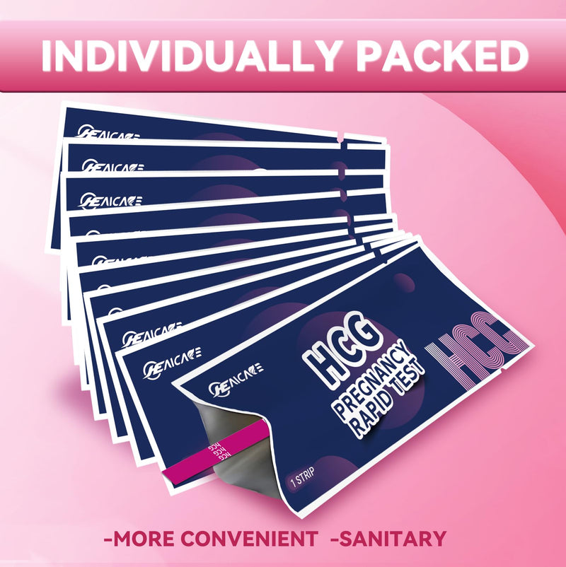 Ultra Sensitive Early Pregnancy Test Strips, 10 MIU/ml Highly Sensitive HCG Test Kit, Fast & Clear Results in 3 Minutes, Reliable Home Pregnancy Test, 10 Count