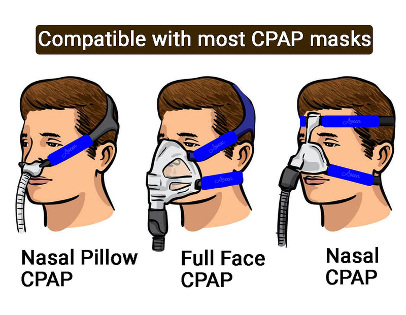 AVEEN 4-Packs CPAP Strap Covers, CPAP Strap Comfort Pads, CPAP face Pads, Comfortable CPAP supplies