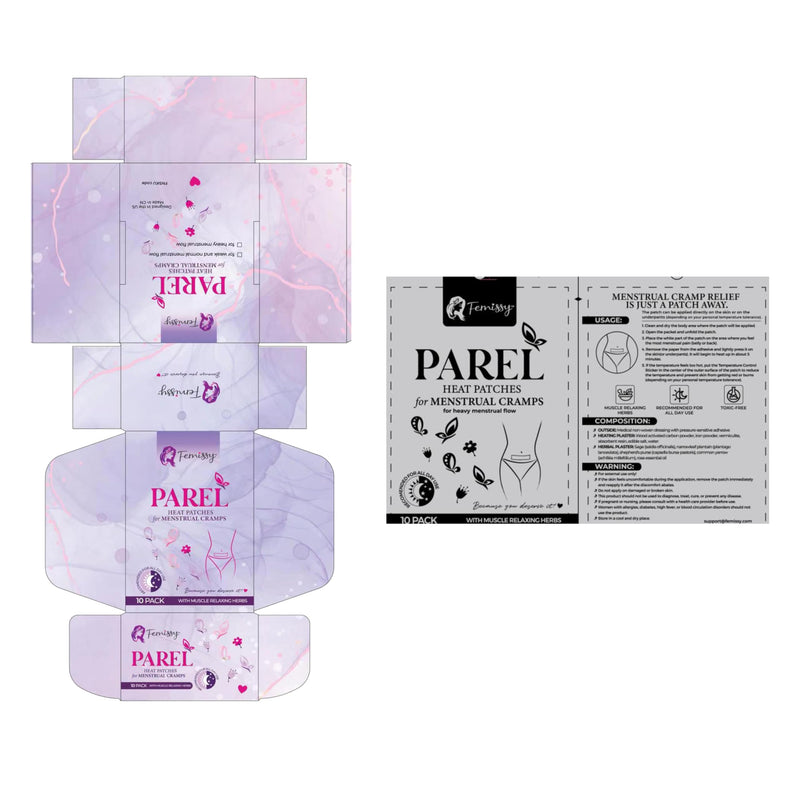 [Australia] - Herbal Period Heat Patches, Tailored for Heavy Flow (10 Pack) – 8hr Long-Lasting, Drug-Free Heating Patches for Menstrual Cramps, Bloating & Back Strain – Skin-Safe, Strong Hold, On-The-Go PMS Relief Heavy Flow (Pack of 10) 