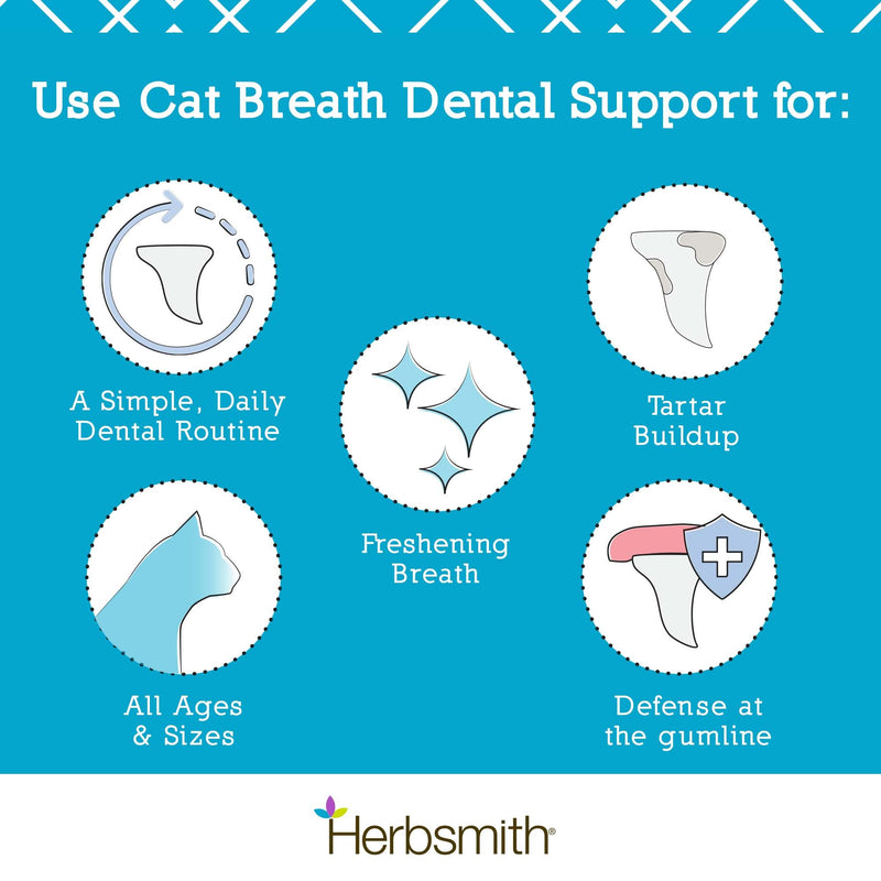 Herbsmith Cat Breath - Dental Support for Cats - 75g - PawsPlanet Australia