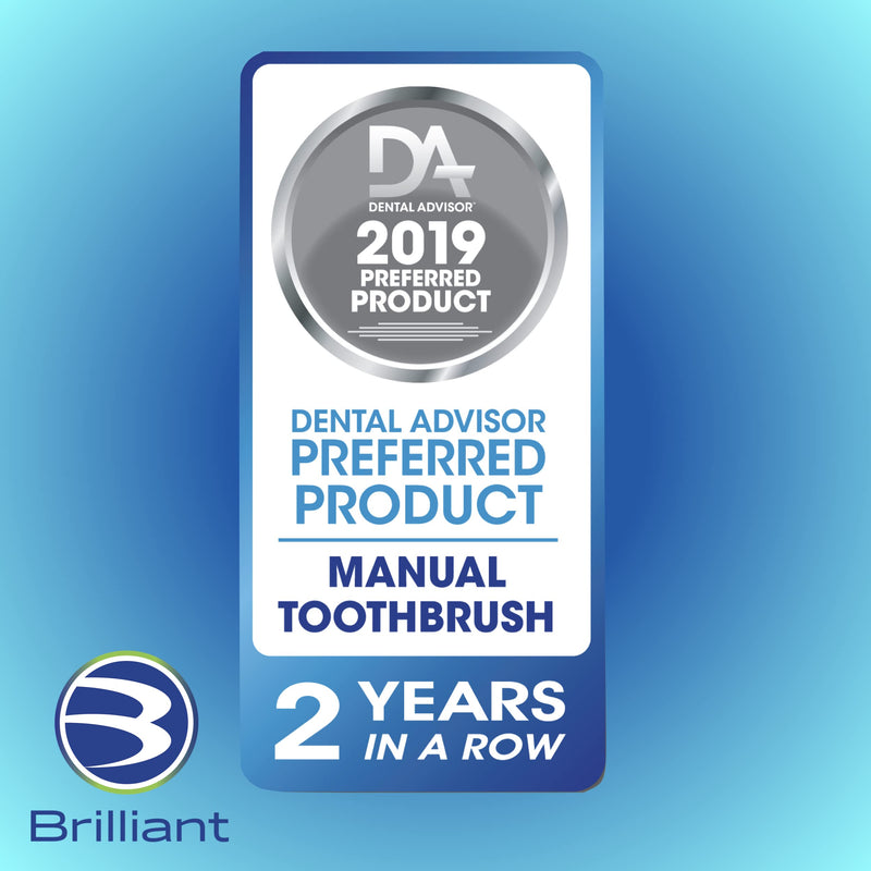 [Australia] - Brilliant Child Toothbrush (2-5 Years) Manual Toddler Tooth Brush Round Head - Assorted Colors, 2 Pack 