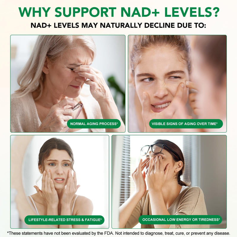 NAD+ Patches for Women, Anti-Aging and Wellness Support, 8-Hour Time Release Patch, Cruelty Free, Vegan, 30 Count