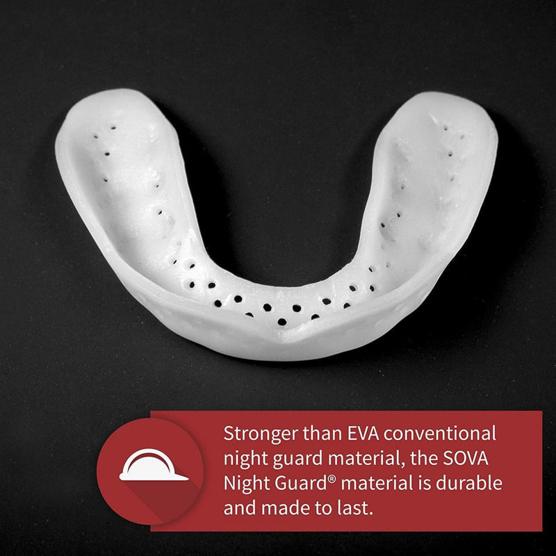 [Australia] - SOVA Max Night Guard - 2.4mm Thin - Custom-Molded Fit - Protects Against Nighttime Teeth Grinding & Clenching - Odor & Taste Free - Remoldable Up to 20 Times - Non Toxic 