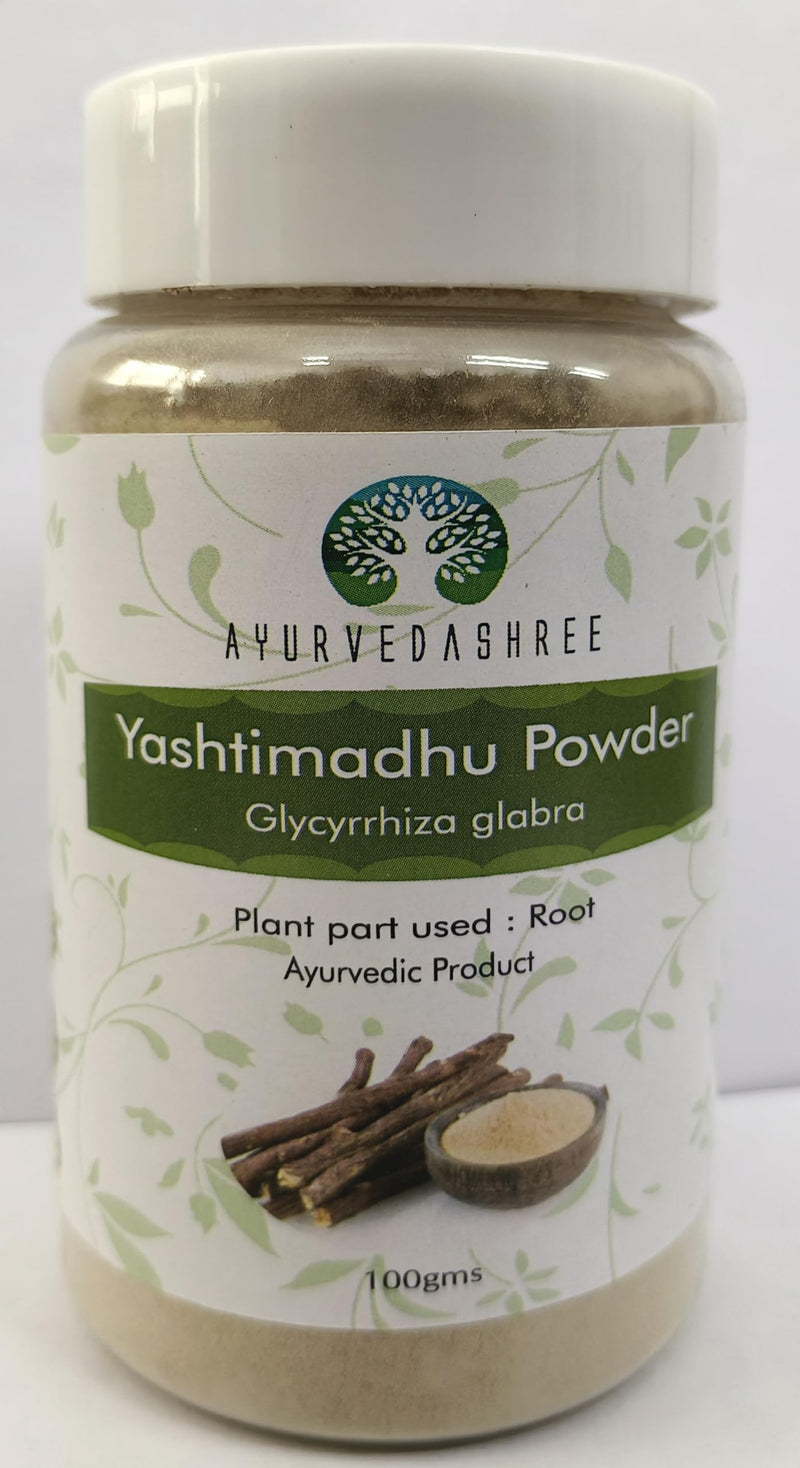 [Australia] - Yashtimadhu Powder 100 Gm | Natural Mulethi Powder/Licorice Powder Glycyrrhiza glabra | Supports Immunity | Mulethi | Vegan | Non GMO | Gluten Free 