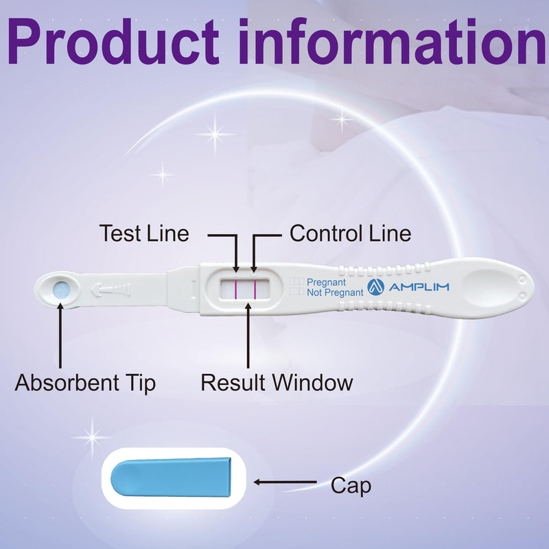 HCG Early Detection Pregnancy Test Stick, 15 Pack | 6-Days Sooner, Extra Sensitive 10 MIU/mL, Midstream 2-Sec Easy Home Tests