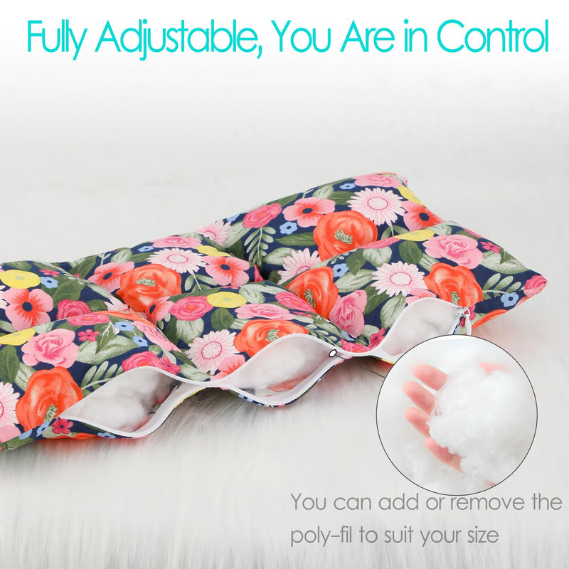 [Australia] - Ostomy Seat Belt Protector Stoma Seatbelt Pillow Ostomy Bag Covers Colostomy Pouch Supplies Post Surgery Recovery for Women Men Floral Print 
