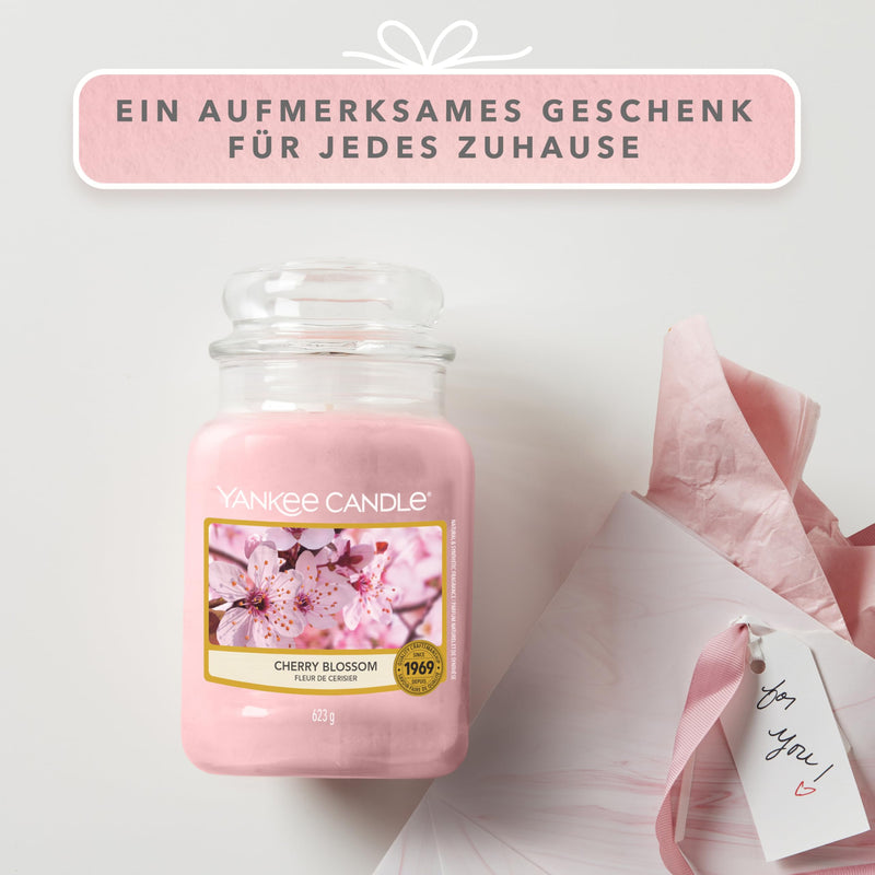 [Australia] - Yankee Candle scented candle in a glass (large) | Cherry Blossom | Burn time up to 150 hours 