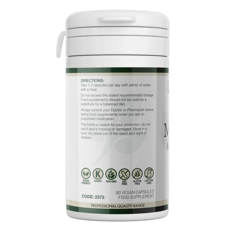 Multi-Vits & Minerals - Upto 90 Day Supply - 90 Vegan Capsules - 25 Essential Nutrients