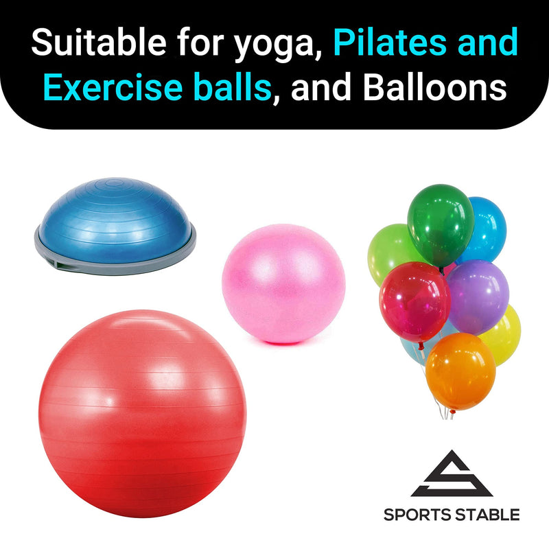 [Australia] - Exercise Ball Pump, Dual Inflation Manual Air Pump for your Gym Ball, Swiss Ball, Yoga ball, Pool Inflatables and Party Balloons 
