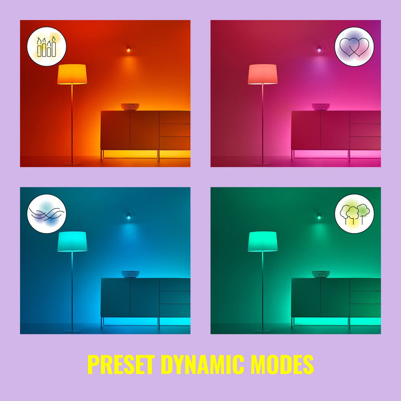 [Australia] - WiZ Connected 60W A19 LED Smart Light Bulbs - Connects to Your Wi-Fi - E26 Smart Bulb - Control with Voice or App + Activate with Motion - Matter Compatible - 2 Pack A19 Bulb 