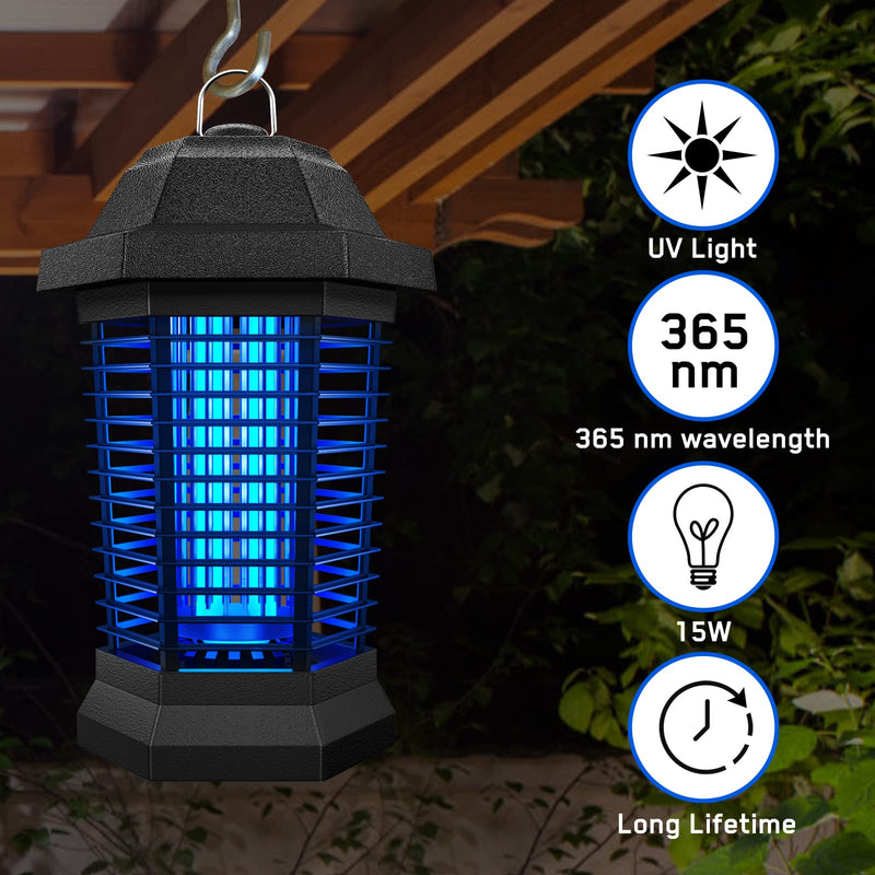 [Australia] - GOOTOP Replacement Bulb for Zap T6 Pro, K15, T9,X3,JY-02 Bug Zapper, 15W, 4-Pin Base, U-Tube Bulb Twin Tube Bulb 