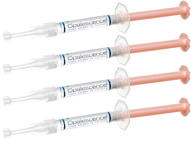 Opalescence 20% with PF Gel Syringes Teeth Whitening (2 Packs / 4 Syringes) Refill Kit Carbamide Peroxide. Made by Ultradent, in Melon Flavor. Tooth Whitening Refill Syringes 5401-2 1 Count (Pack of 4) Melon 20