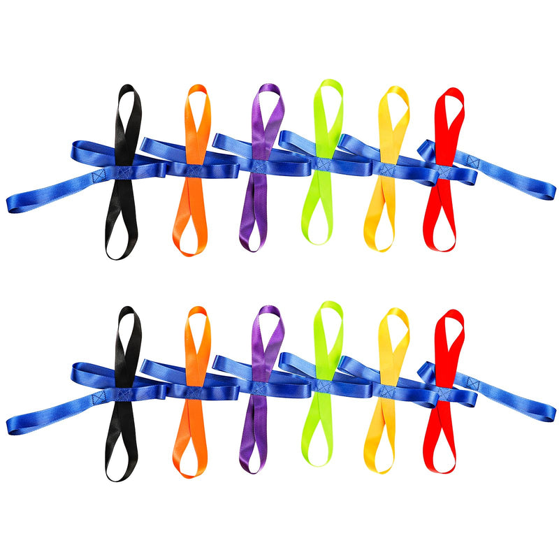 [Australia] - Okllen 2 Pack Children's Safety Walking Ropes with 12 Colorful Each Handles, Outdoor Daycare Rope for Preschool Daycare Teacher, Nursery, Kindergarten, 1 Rope Up to 12 Kids and 2 Adults Use 