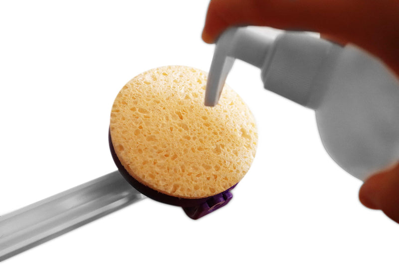 [Australia] - KMINA - Folding Lotion Applicator for Back (Includes Accessory Kit), Long Handled Sponge, Senior, Cream Foldable - Made in Europe 