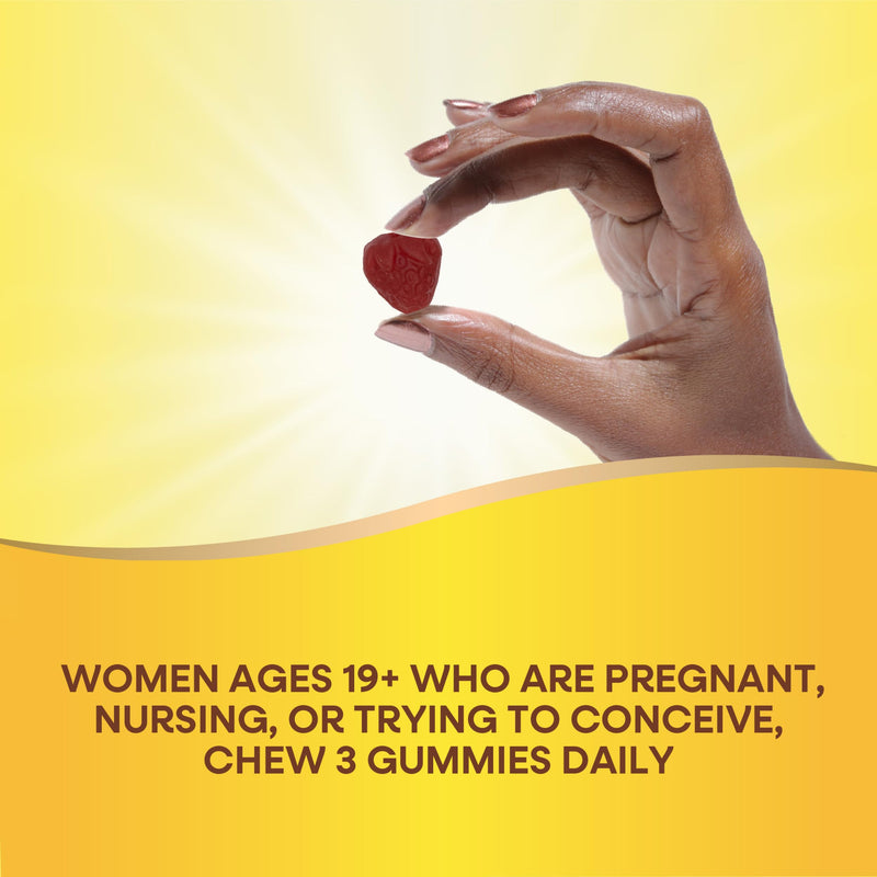 Nature's Way Alive! Prenatal Gummy Multivitamin, Folate & DHA, 75 ct | High Potency Folate & Plant-Based DHA to Support Healthy Fetal Development* for Women Who Are Pregnant