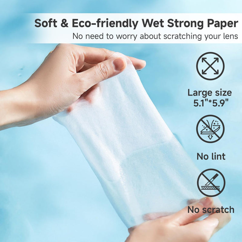 [Australia] - Anti Fog Lens Wipes for Eyeglasses Lulumonster, [150 Pre-Moistened Individually Wrapped Wipes] [Non-Scratching & Non-Streaking] Cleaner Wipes for Glasses, Sunglass, Phone Screen Camera Lens, Goggles Antifog-white 150 Count 