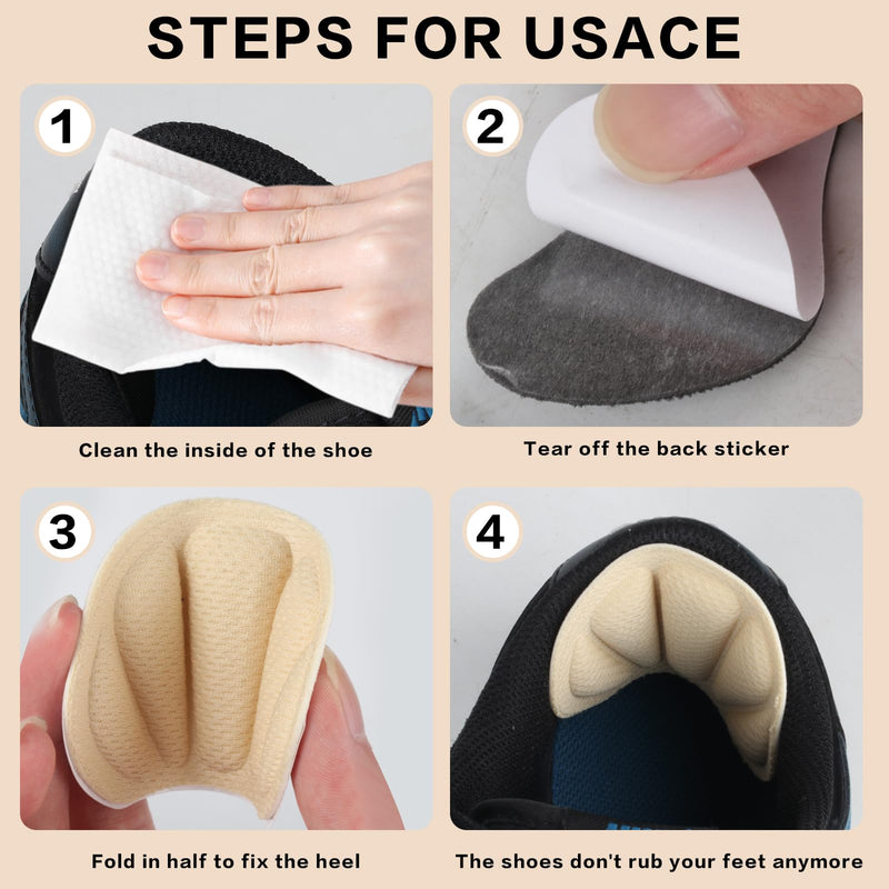 [Australia] - 6 pairs of heel pads for shoes that are too big & 20 anti-slip heel pads, wear-resistant, self-adhesive heel cushions, heel pads for shoes, shoe inserts for shoes that are too big, shoe reducers, heel protectors 