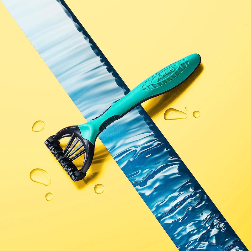 [Australia] - Wilkinson Sword Xtreme 3 Sensitive Disposable Razors with 3 Soft Blades and Aloe Vera & Vitamin E Lubricant Strips 4 Pieces 8 Pieces (Pack of 1) 