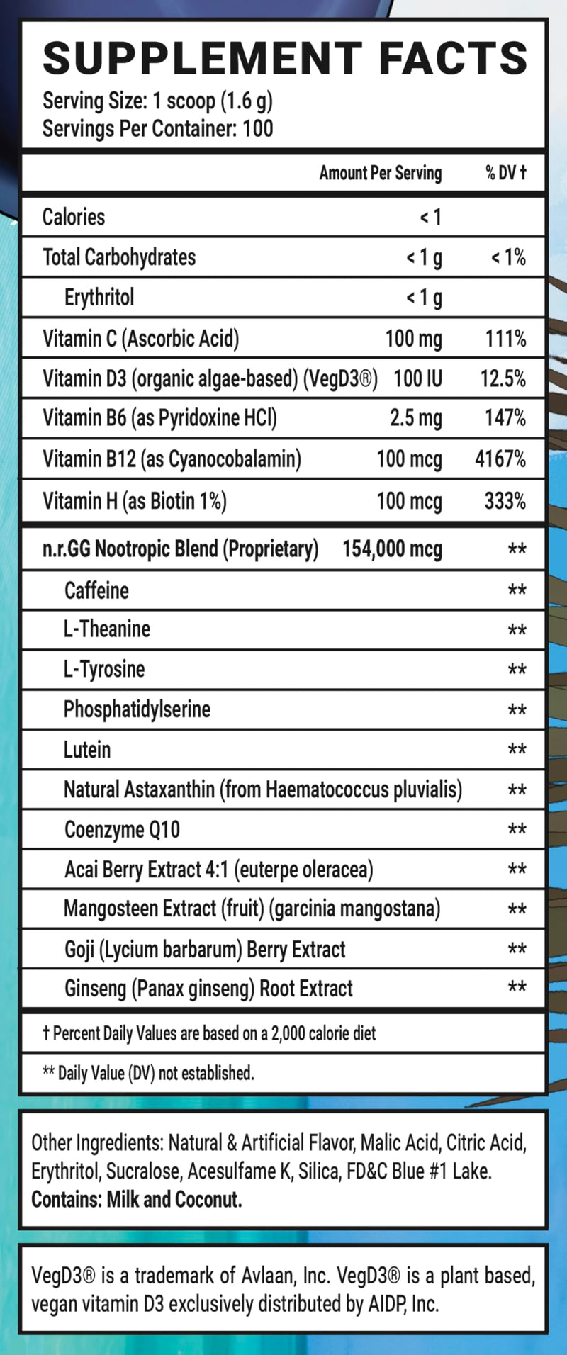 [Australia] - Gamer Supps GG¬Æ Energy - Blo'hole Blast by Shylily (100 Servings) - Keto Friendly Gaming Energy and Nootropic Blend, Sugar Free + Organic Caffeine + Vitamins + Immune Support, Powder Drink 