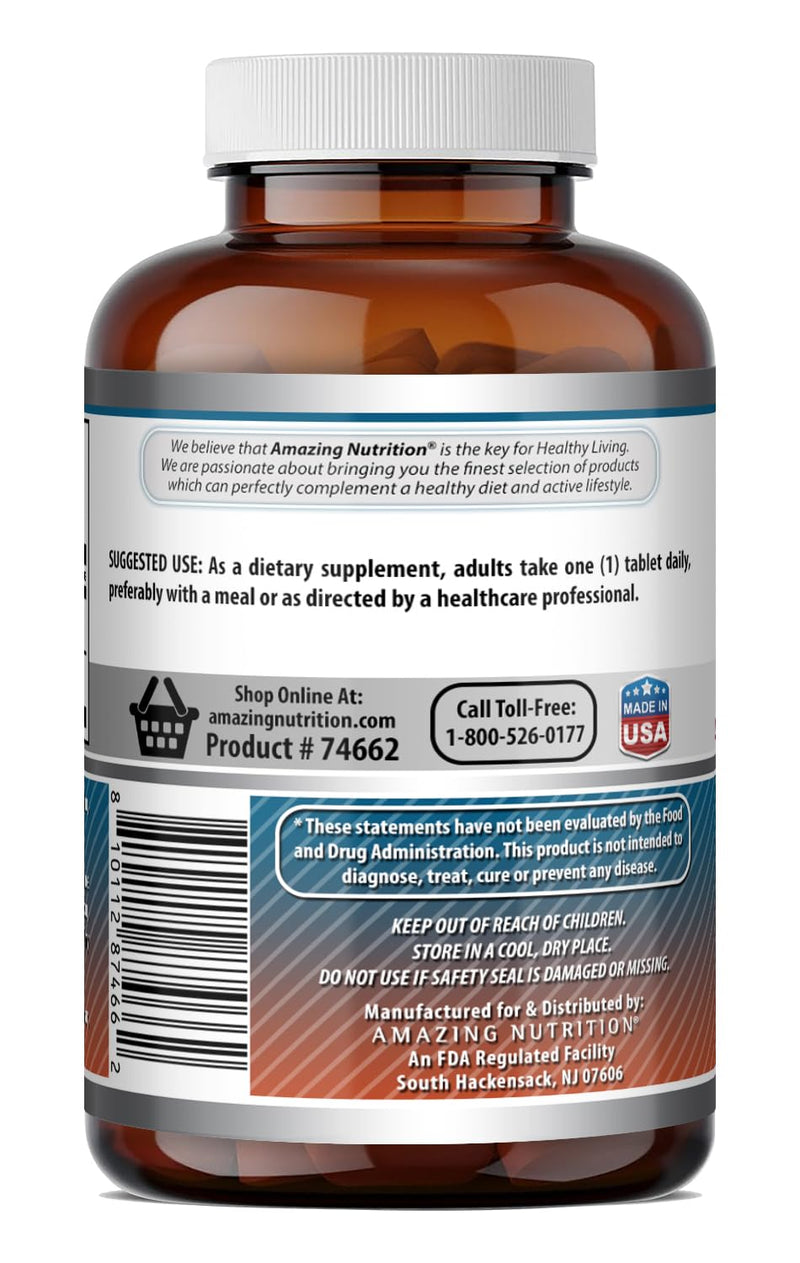 Amazing Formulas Calcium with Vitamin D3 Supplement | Tablets | Non-GMO | Gluten-Free | Made in USA (Pack of 1 | 120 Count) Unflavored | 120 Count | 1 Pack