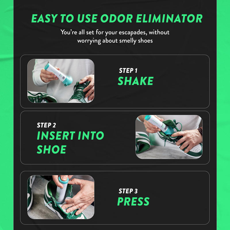 [Australia] - endees UpFresh 360¬∞ Shoe Deodorizer Spray - Foot Odor Eliminator Shoe Spray for Smelly Shoes, Feet, Sneakers, Boots, Athletes Gym Bags, Stinky Smell Elimination Deodorant, Travel Size 3.38 Fl Oz 