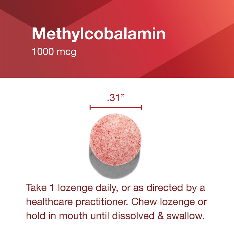 PROTOCOL FOR LIFE BALANCE Methyl B12 1,000 mcg, Brain Health*, 100 Lozenges | Vitamin B12 for Homocysteine Metabolism*, Support Brain Health and Health Nervous System*, Kosher, Halal, and Vegan 1 Count (Pack of 100)