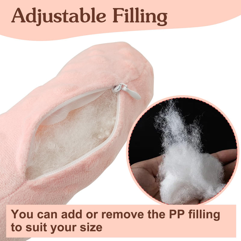 [Australia] - Ear Piercing Pillow, Side Sleeper Pillow with an Ear Hole, Ear Protector Pillow for Ear Pain CNH Piercing Pain Relief Sleeping Pressure Sores, Minky Dot (Pink) 