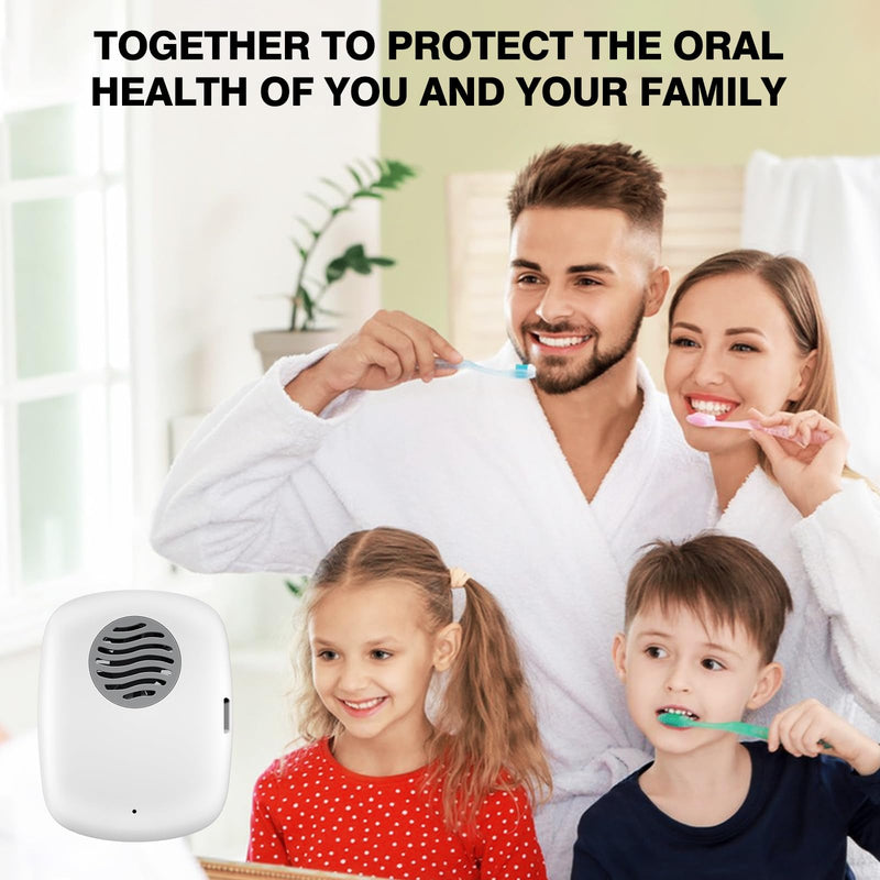 [Australia] - Toothbrush Covers Case and Holder with Light,Toothbrush San itizer Cover with Holder, Rechargeable Portable Toothbrush Cleaner Case, Toothbrush Box Fan with Dryer White 