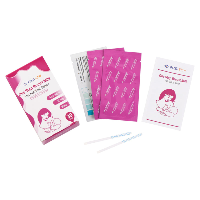 [Australia] - Alcohol Test Strips for Breastmilk,Detects Alcohol in 2 Mintues, High Sensitivity to 0.02%（20mg/dL, Simple Breastmilk Dip Test, Fast and Easy to Use for Breastfeeding Moms (ALC-30pack) 