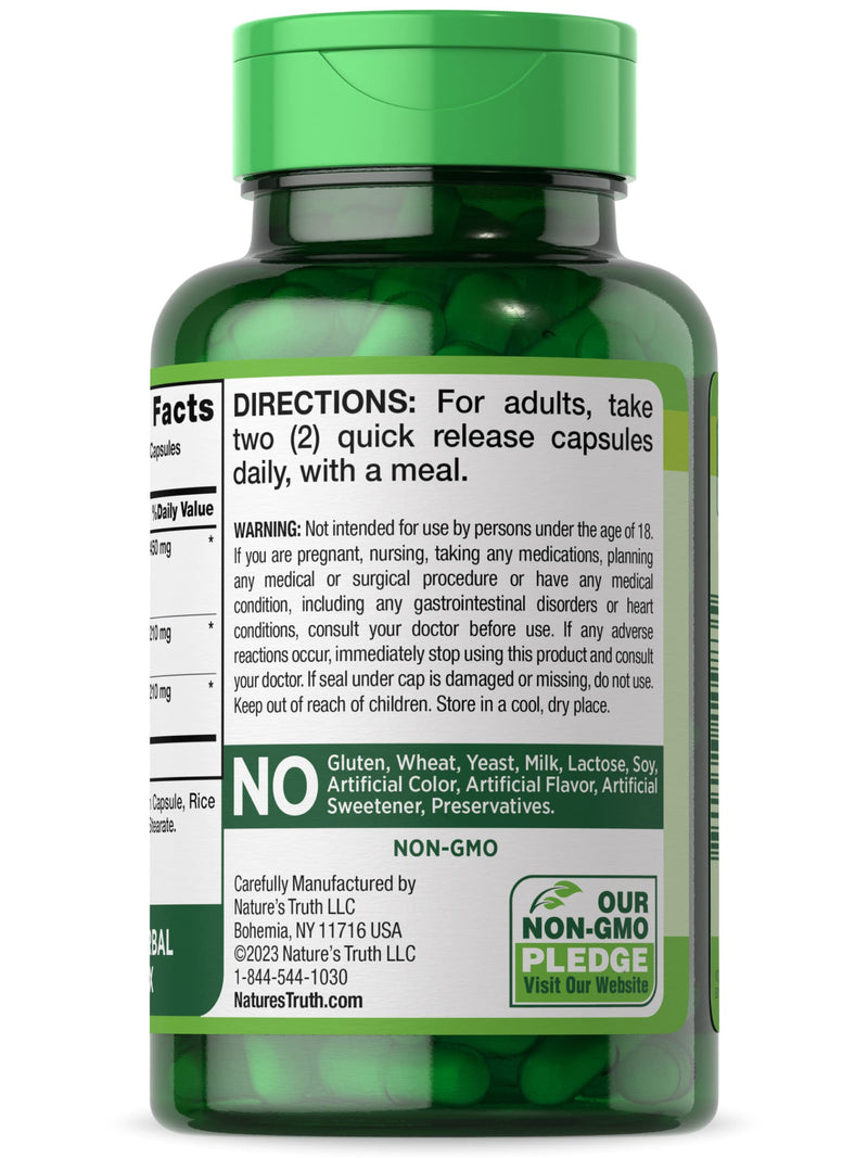 [Australia] - Nature's Truth Cayenne Pepper Capsules | 40,000 HU | 100 Count | with Ginger Root | Non-GMO & Gluten Free Supplement 