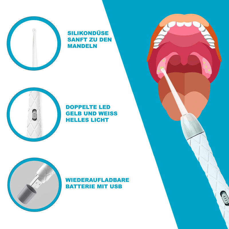 [Australia] - La River Kit Tonsil Stone Remover Tonsil Stones Removal Tonsil Stone With LED Light 