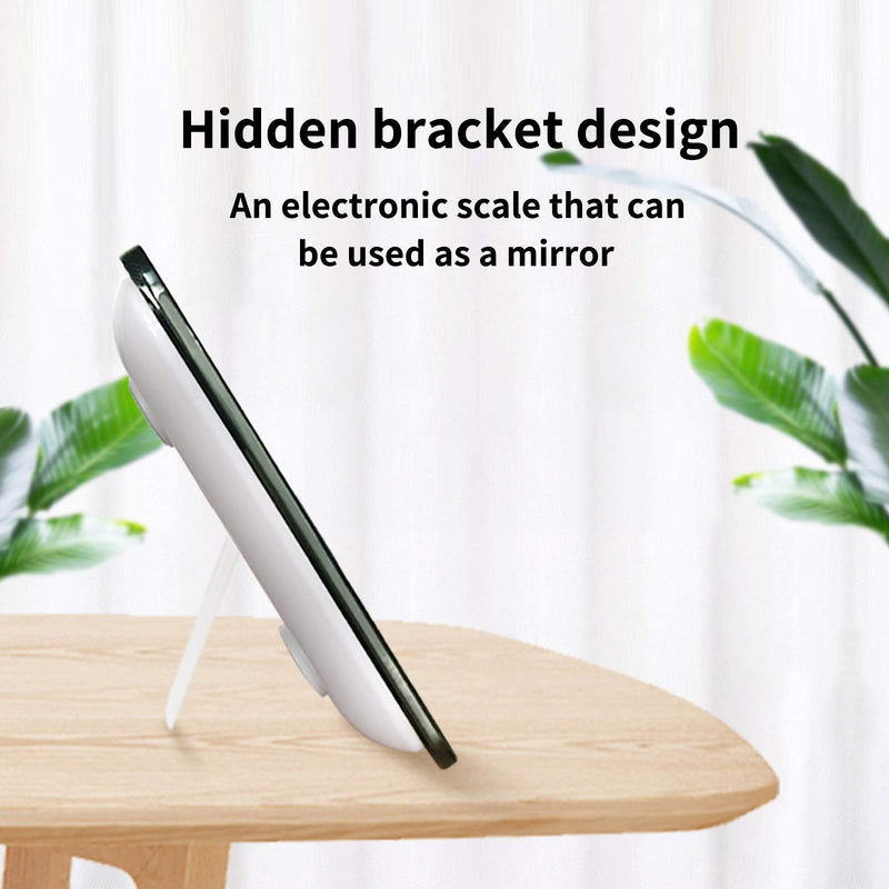 [Australia] - Travel Scale for Body Weight, Venugopalan Small Portable Body Weight Scales Digital Bathroom Mirror Scale Mini Electronic Scale for Personal Health, Body Tape Measure Included (Battery) Mirror Battery 1 Count (Pack of 1) 