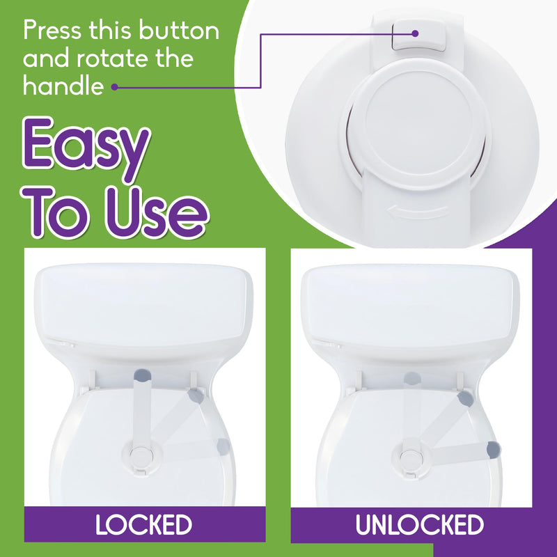 [Australia] - Child Safety Toilet Seat Lock - Easy to Install and Use Toilet Lock, Baby Proof Your Bathroom - Easy Install No Tools Needed - Fits Most Toilets - 1 Pack 
