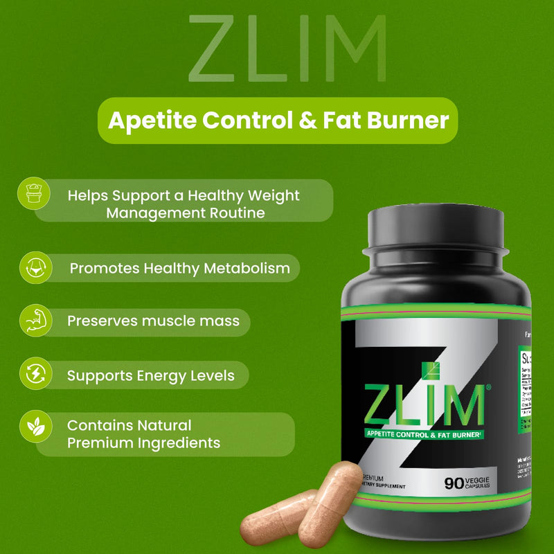 [Australia] - Zlim Appetite & Weight Supplement ‚Äì Supports Healthy Digestion, Promotes Fiber & Antioxidant Intake, with Gymnema Sylvestre, Apple Pectin & Ashwagandha ‚Äì All-Natural Ingredients (90 Veggie Capsules) 90 Count (Pack of 1) 