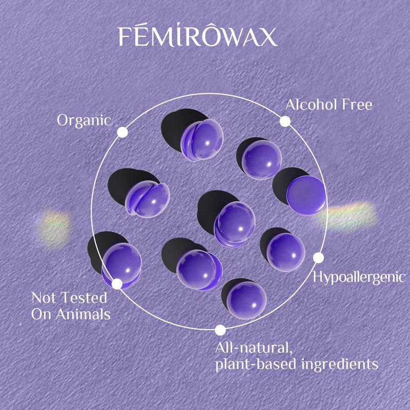[Australia] - Wax Beads, 1lb Hard Wax Beans for Hair Removal Sensitive Skin with Lavender Formula Waxing Beads for Full Body Brazilian Bikini Face Eyebrow at Home Wax Refill for Women Men Purple-Lavender 