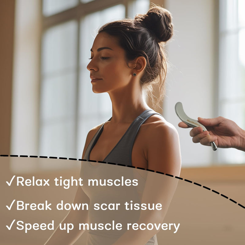[Australia] - 3-Piece Muscle Scraper Tool Set for IASTM Therapy - Stainless Steel Gua Sha Tool for Myofascial Release and Deep Tissue Massage Tool Set S+Pro+Elite 