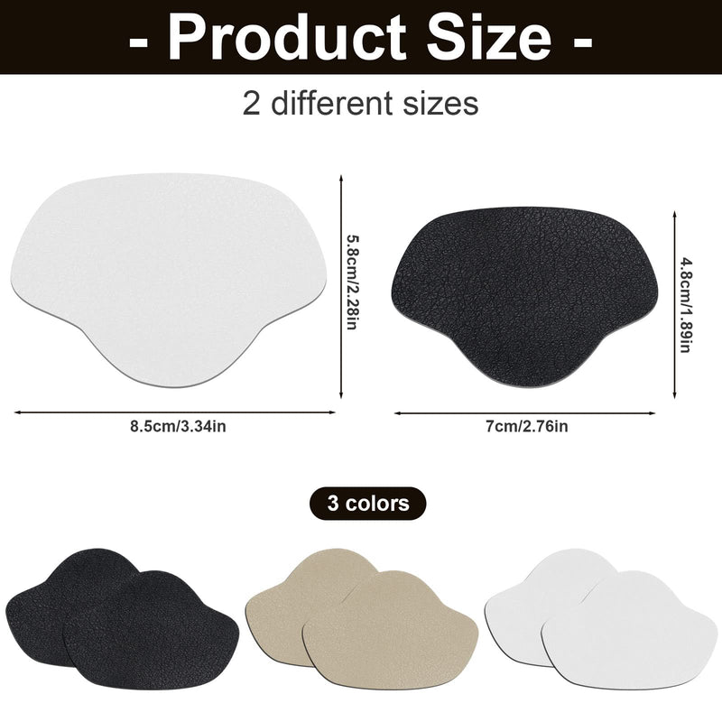 [Australia] - 14 Pairs of Shoes Heel Repair, 3 Colors Leather Sneaker Repair Patch, Self-Adhesive Heel Protection Heel Pad Repair for Most Shoes Sitting Leather Goods (Small and Large) 