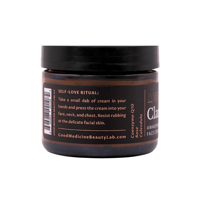 Clarity Awakening Face Cream - Daily Facial Moisturizer with Coenzyme Q10 and Vitamin B3 to Reduce Fine Lines - Hydrating Coconut Oil and Aloe Vera - Skincare for Women and Men (2 oz)