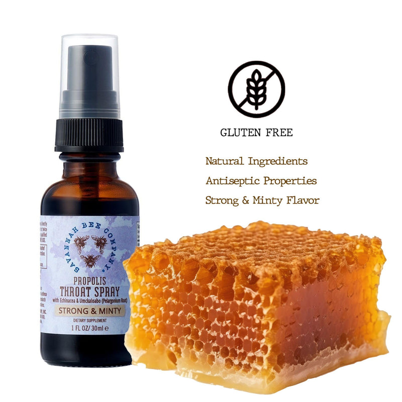 [Australia] - Savannah Bee Company Sweet Mint Flavor Propolis Spray - 1 Fl Oz 