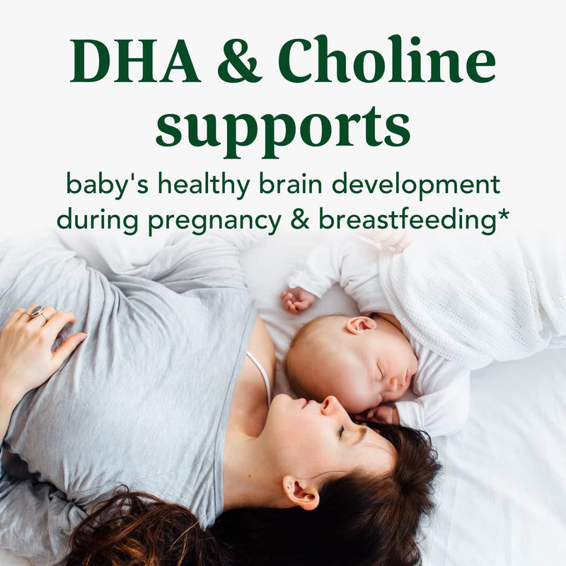 [Australia] - MegaFood Baby & Me 2 Prenatal DHA & Choline - Vitamins for Women - Plant-Based Liquid DHA and Choline for Baby's Brain and Eye Development During Pregnancy - Vegan - 60 Capsules (30 Servings) 60 Count (Pack of 1) 
