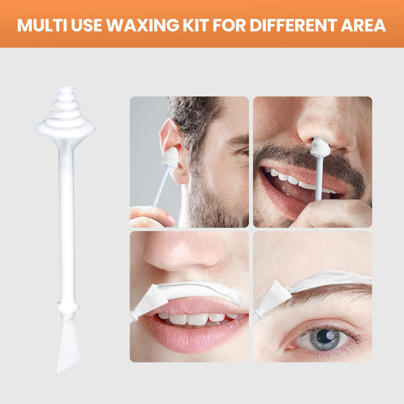 [Australia] - Nose Wax Kit Men With 30 Nose Waxing Sticks, Nose Hair Wax Kit With100g Wax, Up to 20 Uses, Safe, Quick and Painless Nose Hair Removal for Men 55 