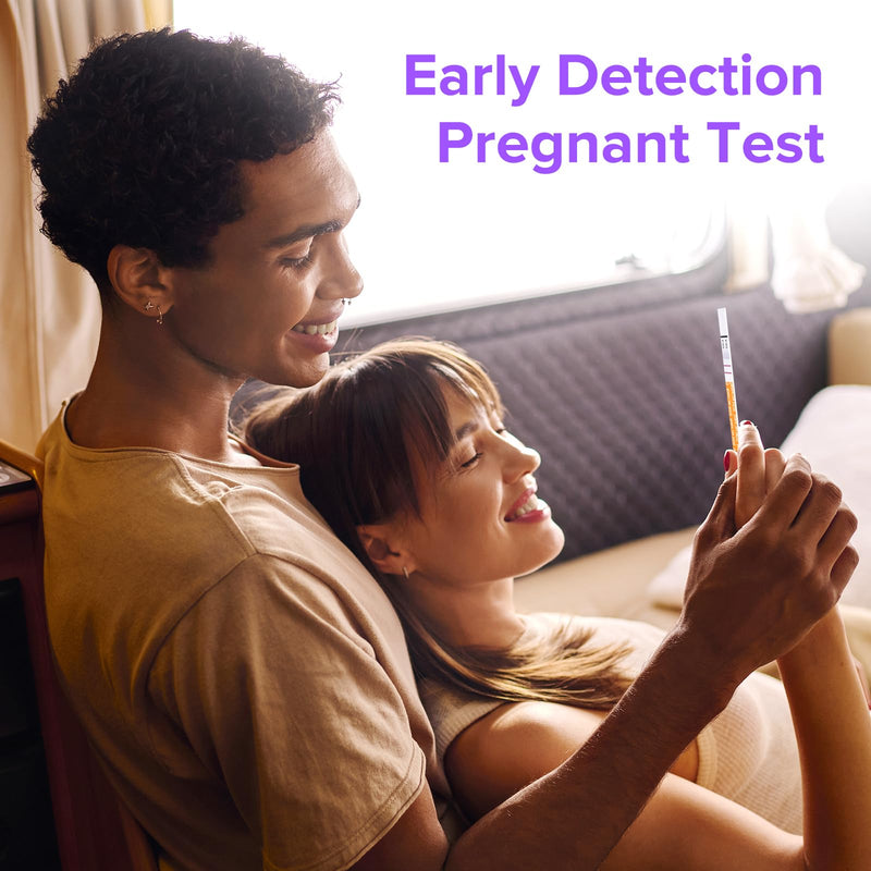 Premom 30 Pack Pregnancy Test Strips, Early Detection hCG Tests | Early detection hCG tests for home use, with test result scanning, digital records, and cycle tracking in the Premom App 30 Count (Pack of 1)