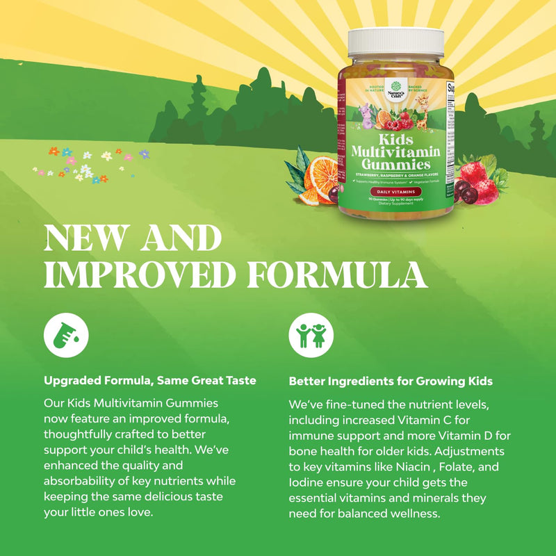 Bundle of Kids Gummies - DHA Fatty Acids Omega 3 6 9 for Brain, Immune Strength & Vision and Multivitamin for Immune Support with Vitamins A, C, D3, E, B6 & B12, Zinc & Iodine