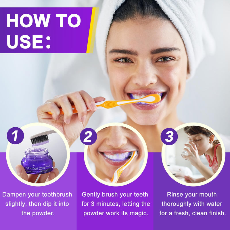 [Australia] - Teeth Whitening Powder - Teeth Whitening - Removes Stains - No Sensitivity - Toothpaste Power - Breath Freshener - for Coffee 