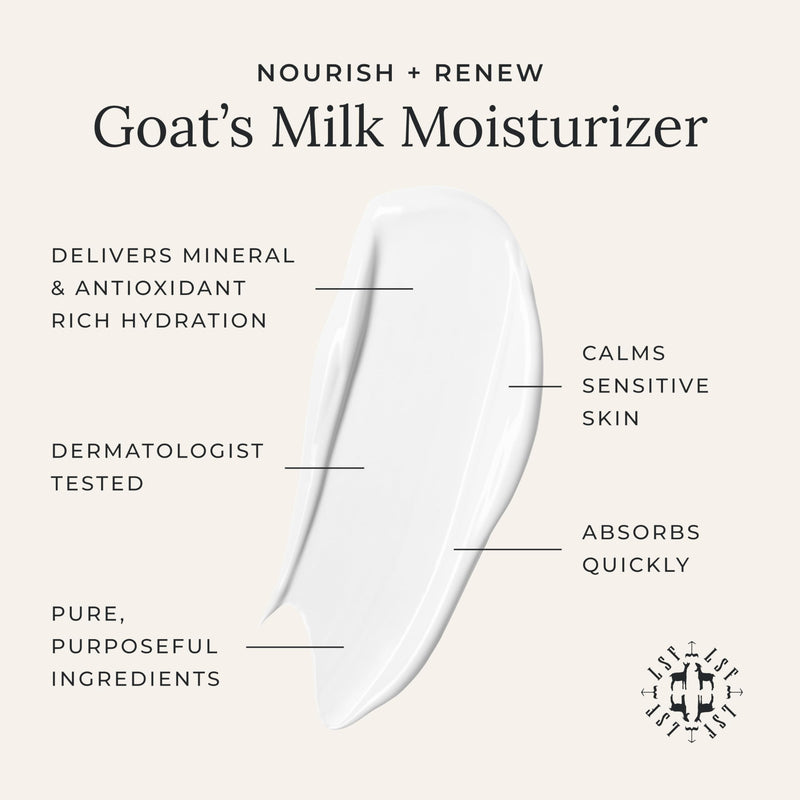 Little Seed Farm Goat's Milk Face Moisturizer - Organic Face Cream, 2 oz | All natural, organic moisturizer, gentle daily face lotion for women and men, lightweight daily hydration 2 Ounce (Pack of 1)