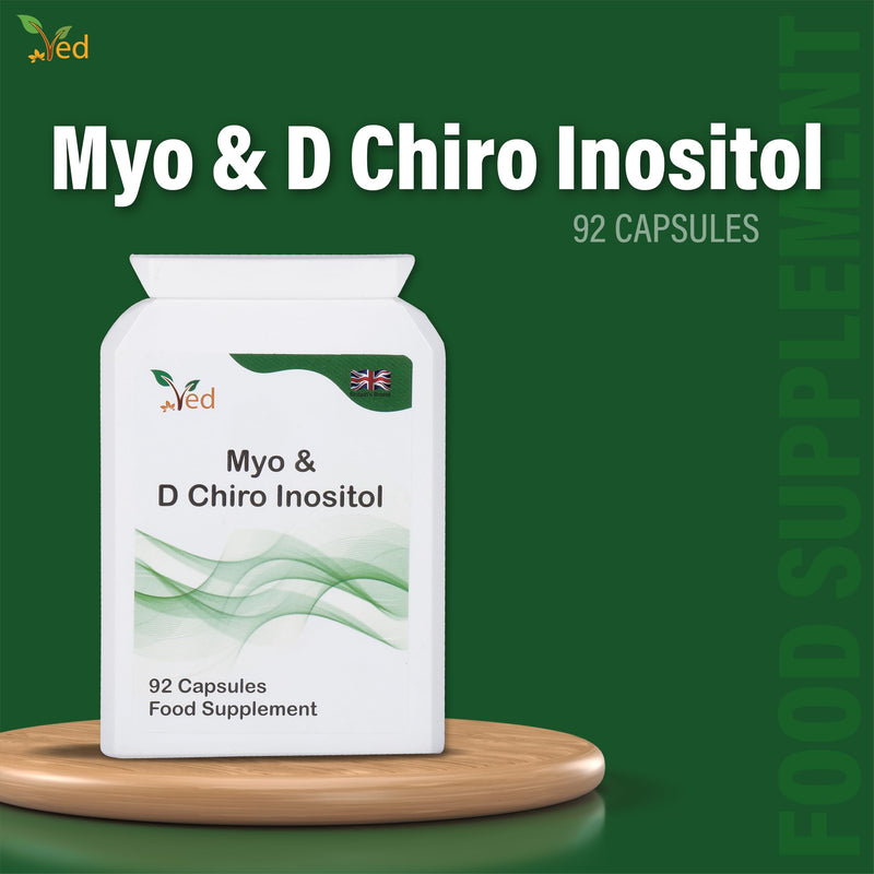 [Australia] - VED Myo & D Chiro Inositol, Myo-Inositol 2000 mg & D Chiro Inositol 300 mg 92 capsules (23 day supply) 