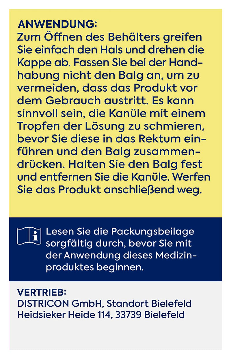 [Australia] - Zirkulin mini enema, enema for mild to moderate constipation, with glycerin, chamomile and mallow, stimulates intestinal emptying, 1 x 6 microenemas of 9g each, 6 pieces (pack of 1) 