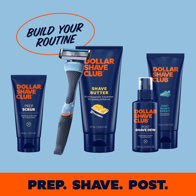 [Australia] - Dollar Shave Club | 4 Blade Razor Refills (8 Pack) | Swift Rinse Blades for Longer and Thicker Hair 8 Count (Pack of 1) 