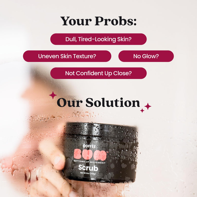 BUM Coffee Sugar Scrub for Body - Coffee Scrub Body Exfoliator with Organic Shea, Coconut Oil, Rosehip, Vitamin E & Jojoba - Moisturizing, Seductively Scented & Subtly Flavored Exfoliant (2 oz) 2 Ounce (Pack of 1)