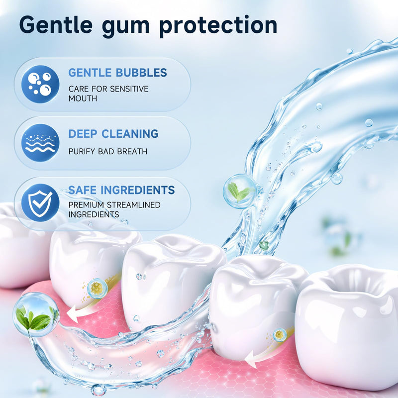 Set 2-Pack Hydroxyapatite Toothpaste for Teeth Remineralization, Enamel Repair, Sensitivity Relief & Whitening Fluoride-Free, Deep Cleaning Care, Fresh Breath White-b